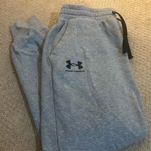 Under Armour Gray Sweatpants with Tapered Legs
